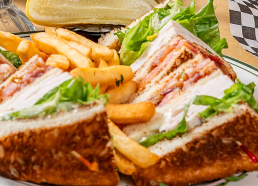 East Hanover Diner sandwich and fries